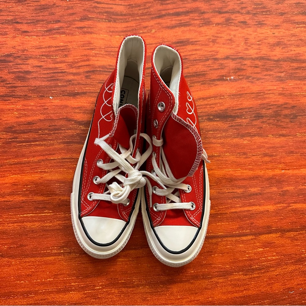 Brand New Converse Chuck Taylor Hi Valentine’s Day “Made With Love” Shoes - Sz 7 - Picture 6 of 7